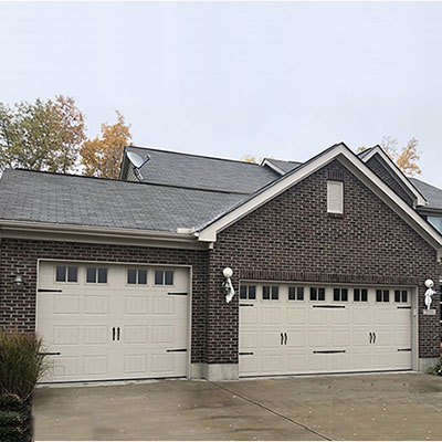 Sandstone carriage house garage door Troy, Ohio